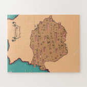 Puzzle Carte ancienne des comtés de Roumanie (Horizontal)