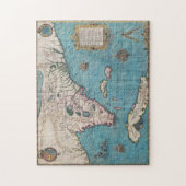 Puzzle Carte antique de la Floride et du Cuba (Vertical)