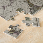 Puzzle Carte antique de la Manche, 1666 (gravure de (Côté)