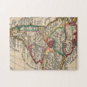 Puzzle Carte antique de l'Amérique du Sud (Horizontal)