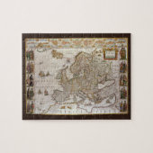 Puzzle Carte antique de l'Europe par Willem Jansz Blaeu,  (Horizontal)