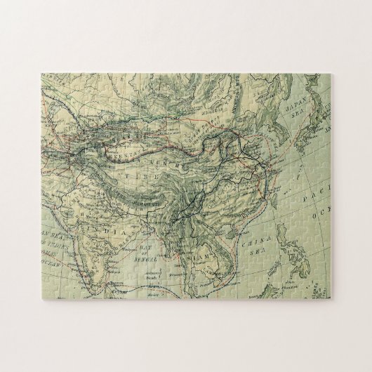 Puzzle Carte antique de l'Inde et du Tibet (Horizontal)