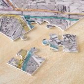 Puzzle Carte antique de Paris (Côté)