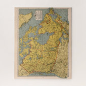 Puzzle Carte antique du Canada (Vertical)