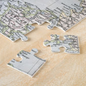 Puzzle Carte antique du Danemark, Danmark en danois, 1905 (Côté)