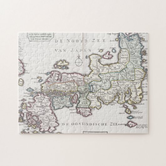 Puzzle Carte antique du Japon | 1769 (Horizontal)
