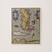 Puzzle Carte antique du Japon par Mercator et Hondius (Vertical)