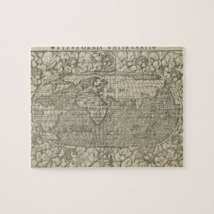 Puzzle Carte antique du monde par SebastiAn Münster circ
