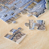 Puzzle Carte antique du Tenochtitlan capitale aztèque (Côté)