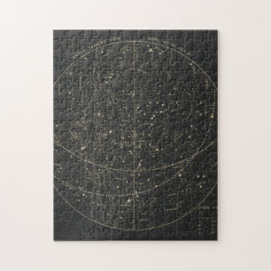 Puzzle Carte astronomique et céleste Vintage (1850)