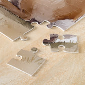 Puzzle Carte Bunny romantique (Côté)