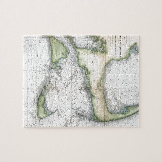Puzzle Carte Cape Cod, Nantucket, Martha's Vineyard (Horizontal)
