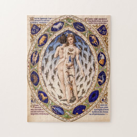 Puzzle Carte céleste de l'homme du zodiaque anatomique vi (Vertical)
