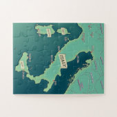 Puzzle Carte Classique De L'Italie (Horizontal)