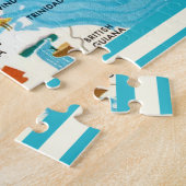 Puzzle Carte colorée des Caraïbes (Côté)