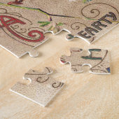 Puzzle Carte d'anniversaire vintage (Côté)