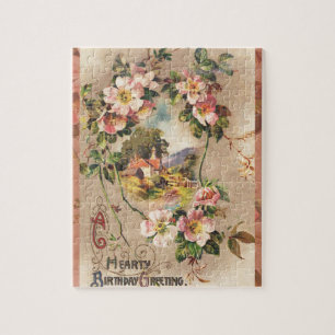 Puzzle Carte d'anniversaire vintage