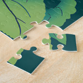 Puzzle Carte d'arbuste d'hortensia rose (Côté)