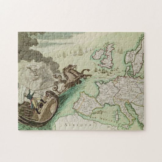 Puzzle Carte d'attaque navale sur l'Angleterre par (Horizontal)