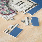 Puzzle Carte de 1866 antiquaires du Texas par Schönberg (Côté)