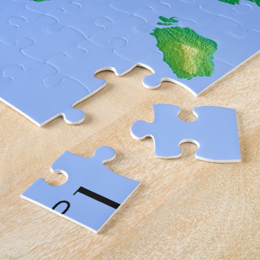 Puzzle Carte de Bali (Côté)