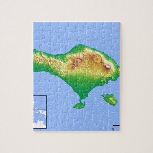 Puzzle Carte de Bali (Vertical)