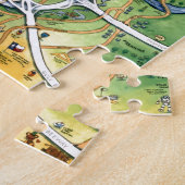 Puzzle Carte de bande dessinée de Houston le Texas (Côté)