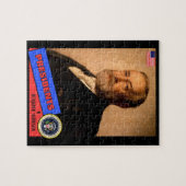 Puzzle Carte de baseball de Benjamin Harrison (Horizontal)