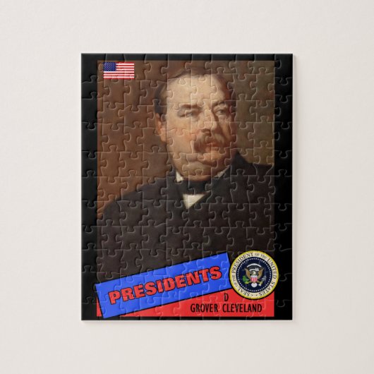 Puzzle Carte de baseball de Grover Cleveland (Vertical)