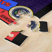 Puzzle Carte de baseball de Lyndon B. Johnson (Côté)