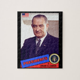 Puzzle Carte de baseball de Lyndon B. Johnson