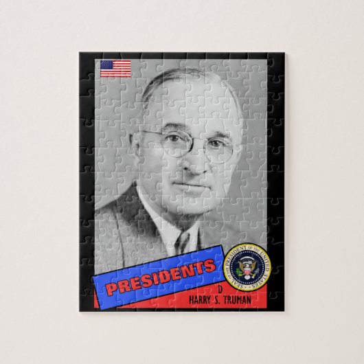 Puzzle Carte de baseball Harry S. Truman (Vertical)