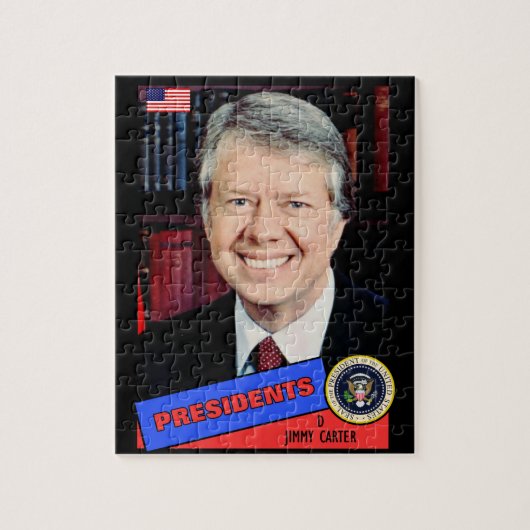 Puzzle Carte de baseball Jimmy Carter (Vertical)