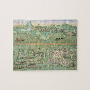 Puzzle Carte de Candia et de Corfou, de 'Civitates Orbis