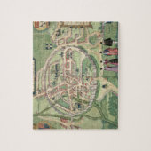 Puzzle Carte de Cantorbéry, de 'Civitates Orbis Terrarum (Vertical)