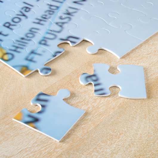 Puzzle Carte de Caroline du Sud (Côté)