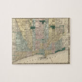 Puzzle Carte de Chicago City (Horizontal)