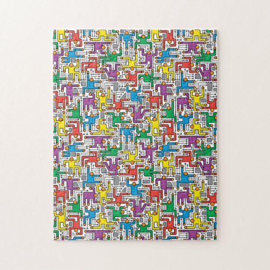 Puzzle Carte de circuit humain (Vertical)