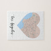 Puzzle Carte de coeur de Los Angeles (Horizontal)