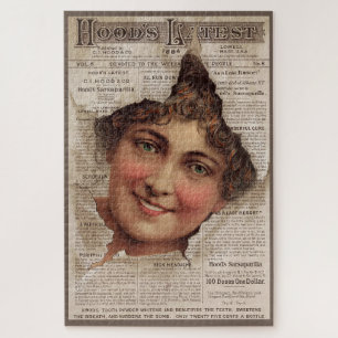 Puzzle Carte de commerce 1884 Poudre de dents de hood