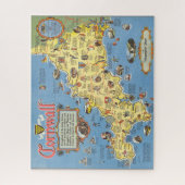 Puzzle Carte de Cornwall, Angleterre (Vertical)