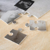 Puzzle Carte de déclaration de grossesse blanche minimale (Côté)