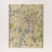Puzzle Carte de Glasgow, Angleterre (Vertical)