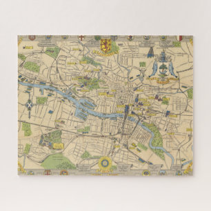 Puzzle Carte de Glasgow, Angleterre