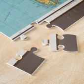 Puzzle Carte de guerre du Pacifique de Philips, 1945 (Côté)