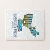 Puzzle Carte de Hamsterley Forest Durham Angleterre (Horizontal)