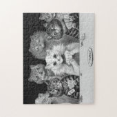 Puzzle Carte de jeu de chat, Louis Wain (Vertical)