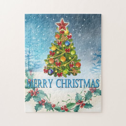 Puzzle Carte de Joyeux Noël (Vertical)