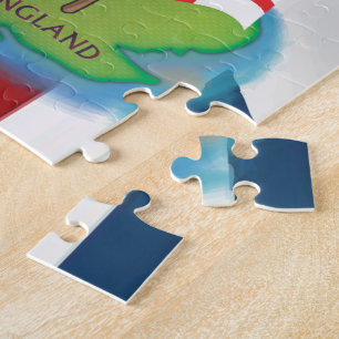 Puzzle Carte de la bande dessinée des îles britanniques