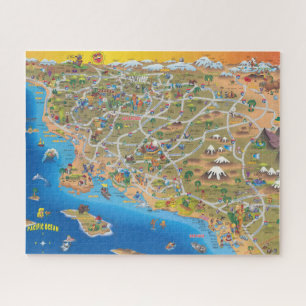 Puzzle Carte de la Californie du Sud